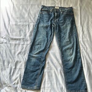 Hudson Jeans Blue Ankle Cropped Denim